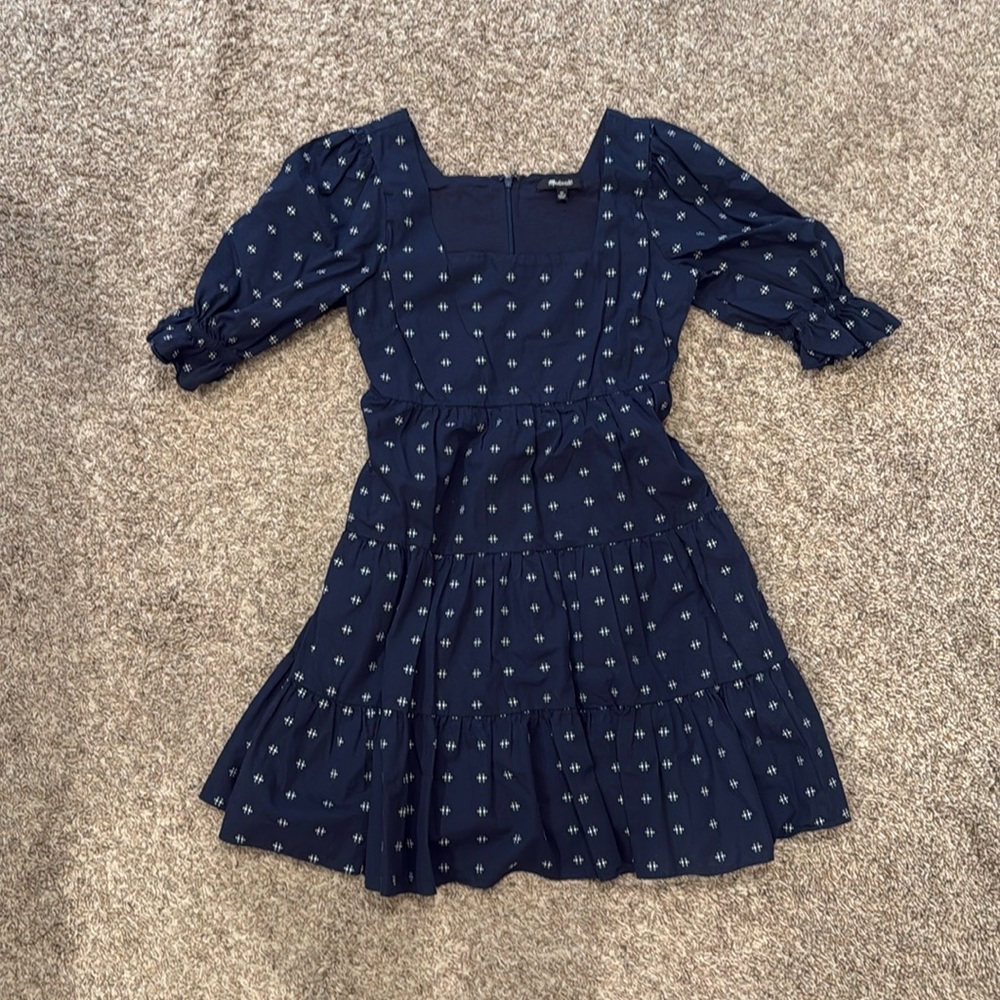 Madewell square neck mini dress